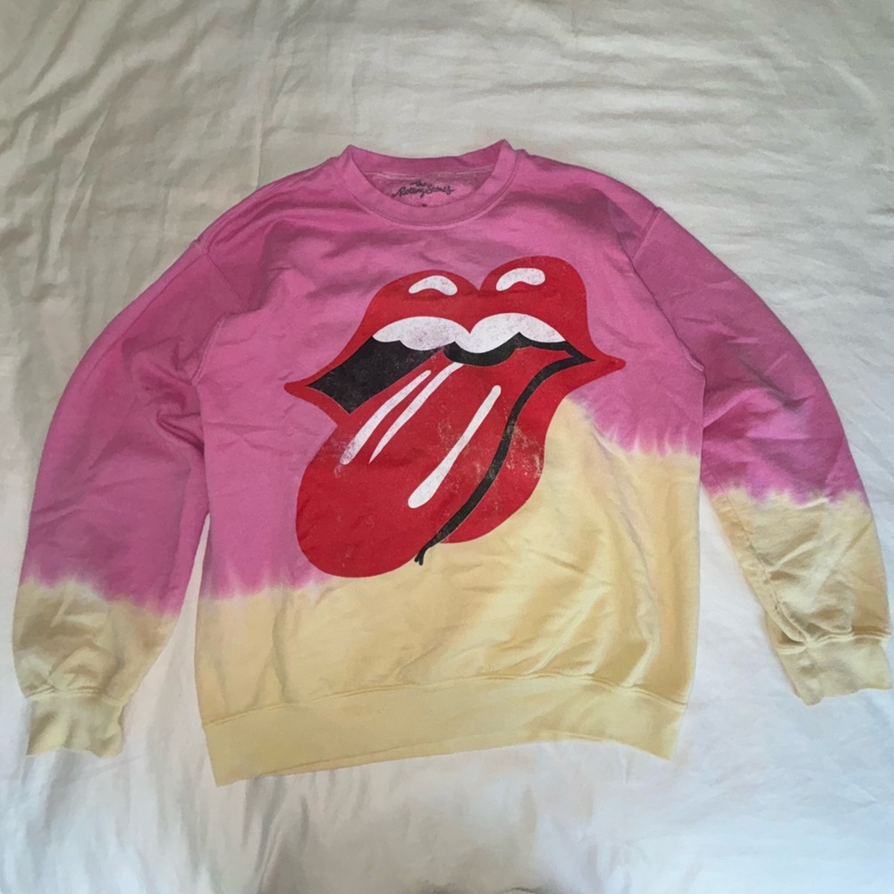 TIE DYE ROLLING STONES URBAN OUTFITTERS SWEATSHIRT